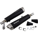 AKRAPOVIC Street Twin Mufflers - Titanium S-T9SO2-HCQTBL